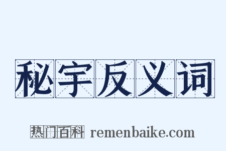 秘宇反义词是什么意思的图片